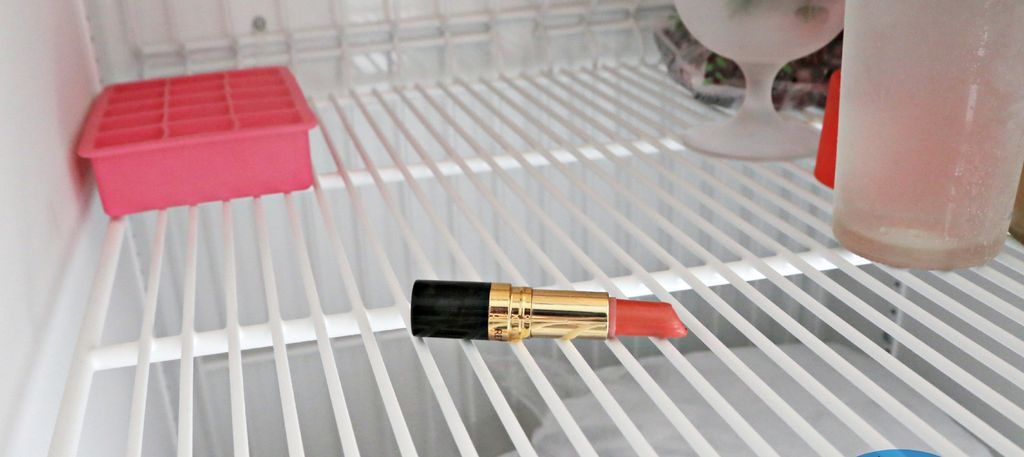 simphome lipstick inside freezer