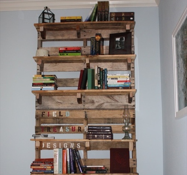 simphome vertical pallet bookshelf