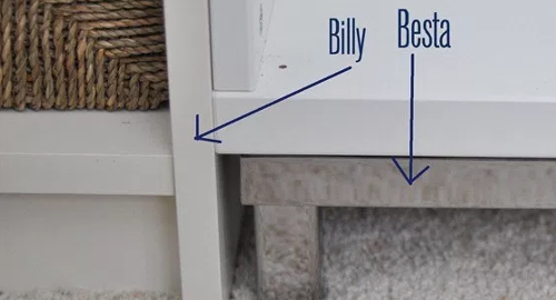 23 Create a built in bookshelf wall by mixing together Billy and Besta simphome com