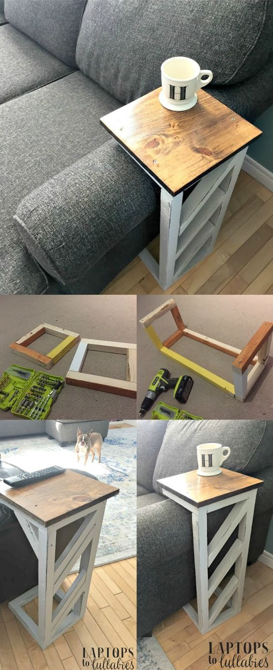 30 Easy DIY sofa tables via simphome
