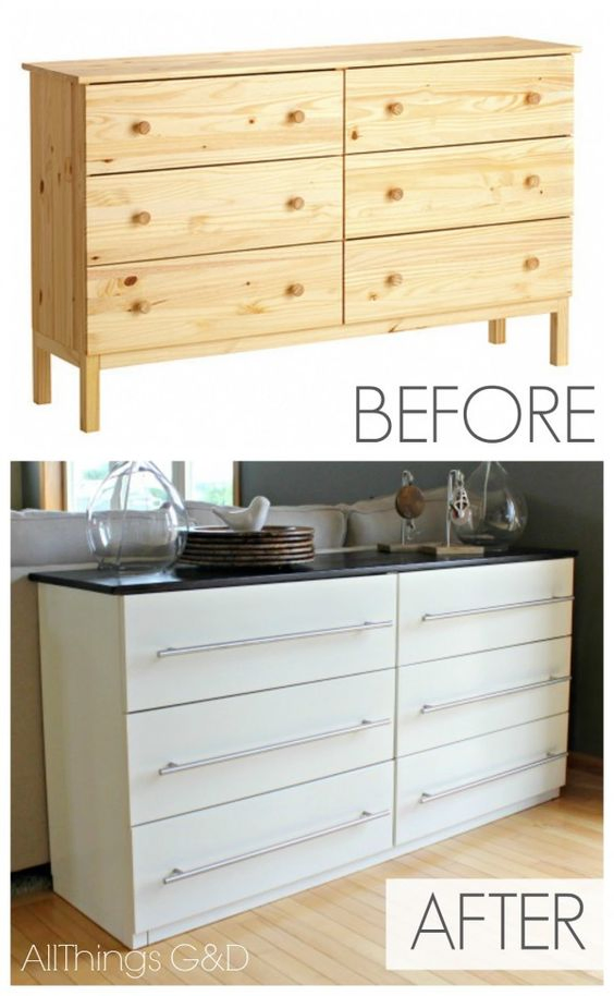 33 Transform a Tarva dresser to a new kitchen sideboard Simphome