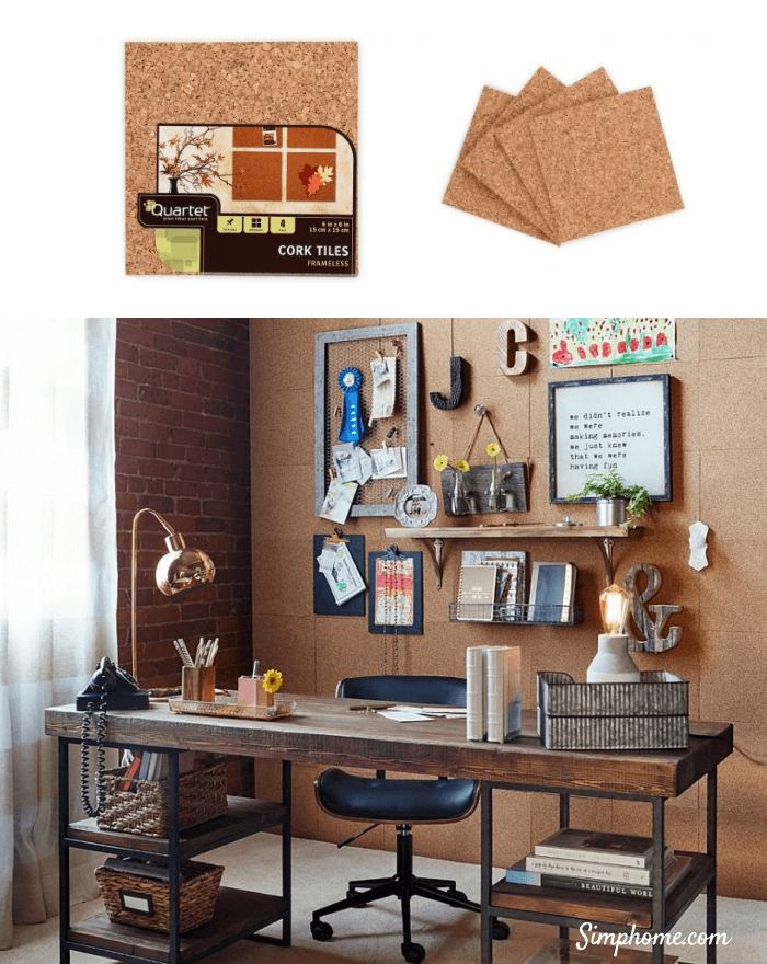 DIY Corkboard Office wall 8 Simphome com p