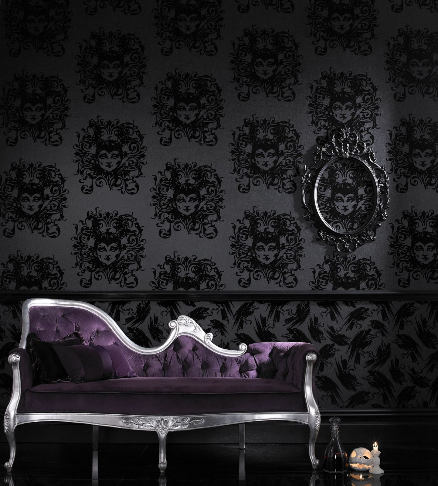 Gothic home decor Wallpaper via simphome 12
