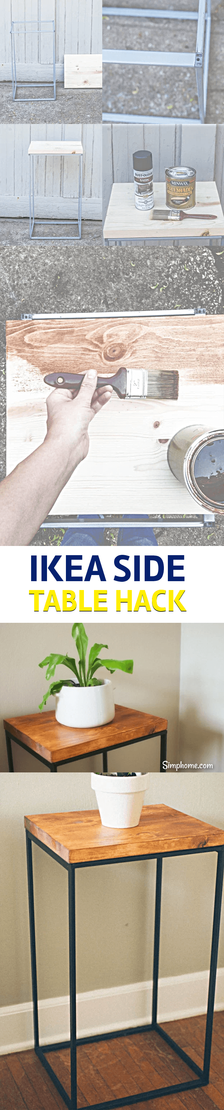 Making a Side Table ikea hack 6 simphome com p