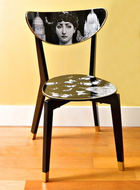 16 IKEA Dining Chair hack Into a Fornasetti Work of Art 450x609 Simphome com
