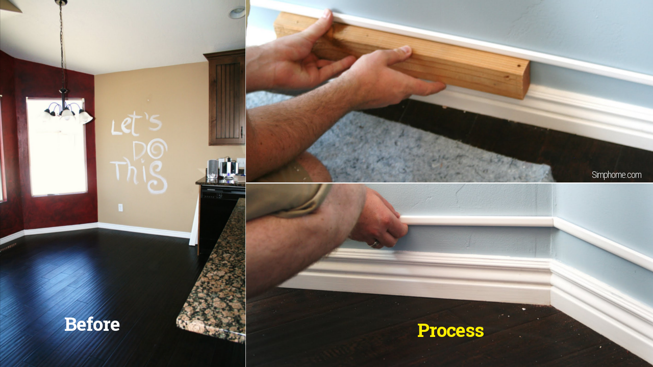 Create thick baseboards Simphome com