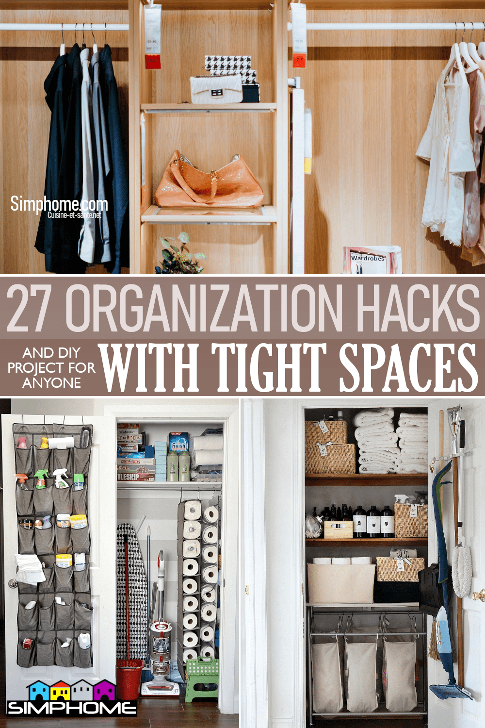 27 Organization Hacks for Small Space You Need To Know via Simphome.comFeatured