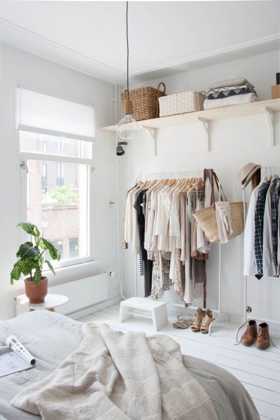 3 Keep The Clothes In An Open Shelves Via Simphome com 1