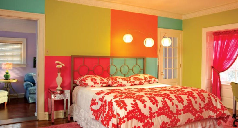 simphome colorful bedroom
