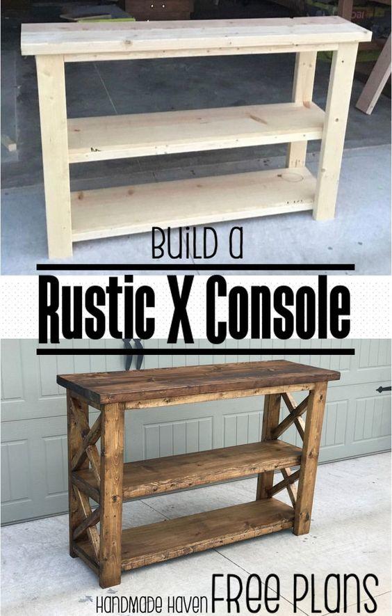 rustic console
