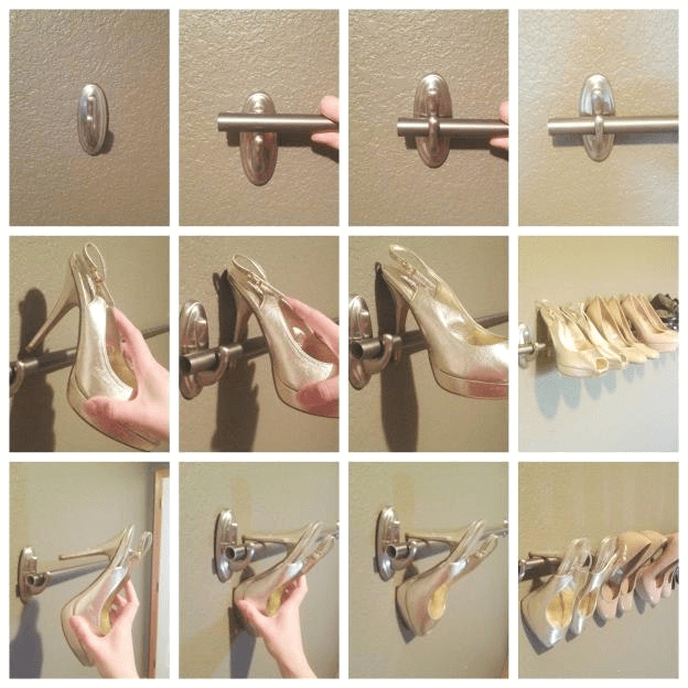 6 Command Hooks and Hanging Curtains for Shoes simphome com