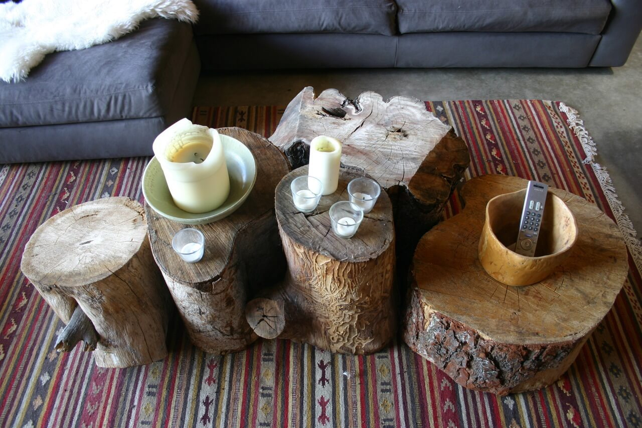 4 Tree Trunk Coffee Tables Simphome com