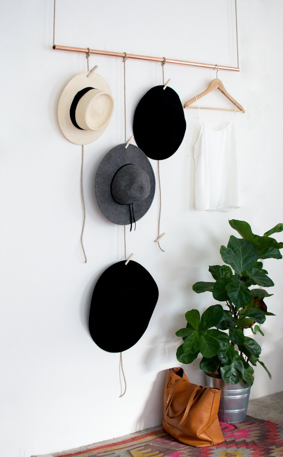 5 Hanging Hat Rack Simphome com