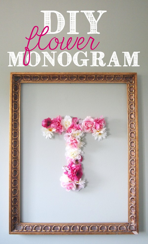 8 Faux Flower Monogram Simphome com