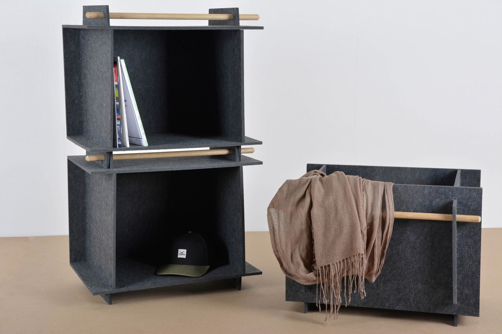 9 German students design flexible furniture collection using felt composite Simphome com