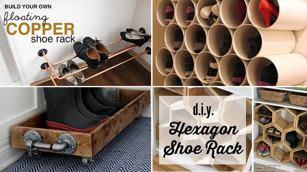 10 Creative DIY projects that will Revamp your Shoe Storage via simphome featured