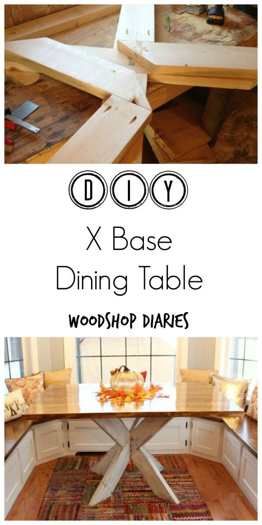 26 How to build a gorgeous X base dining table Simphome