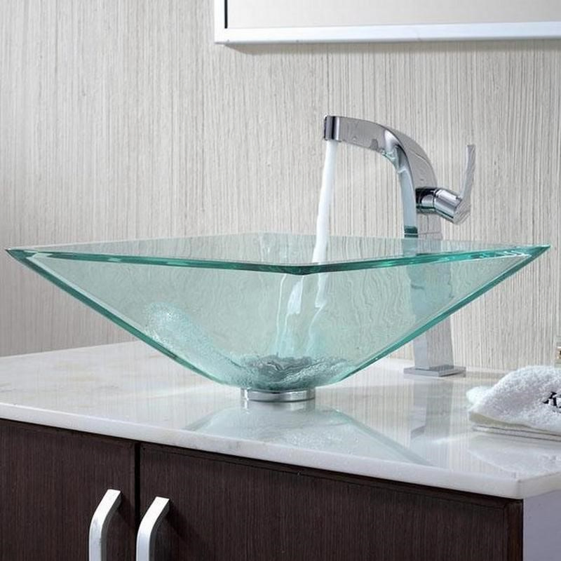 6 Turquoise Glass Modern Sink Simphome com