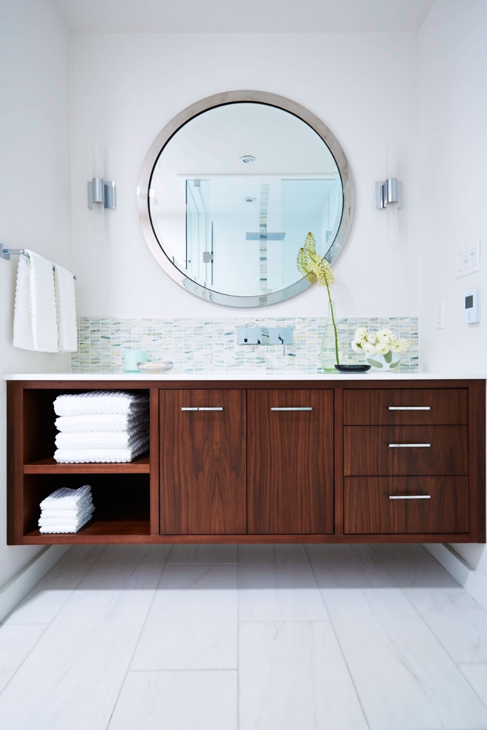 8 Undermount Sink in Mid Century Modern Bathroom Simphome com
