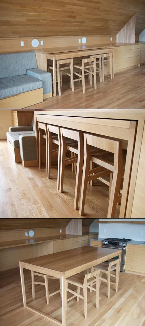 170 PULL OUT Table Island Desk via simphome