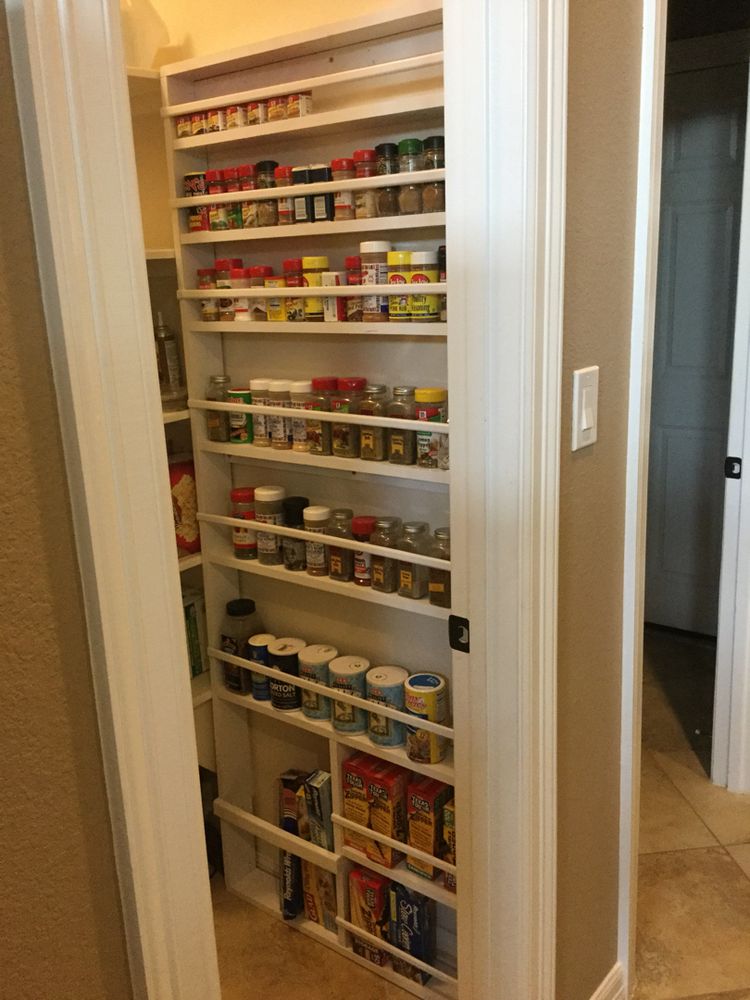 244 DIY Pantry Door Spice Rack 4 via Simphome