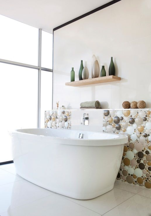 34 Pebble mosaics with earthy tones bring nature into your bathroom Simphome