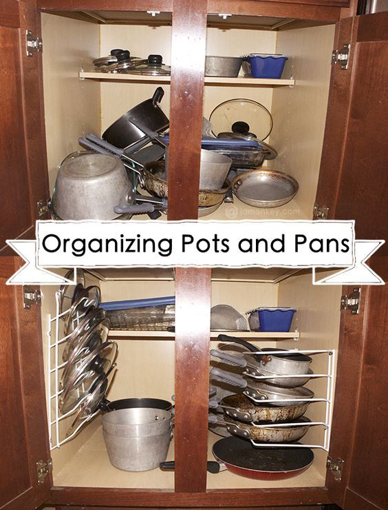 50 ideas to organizing pans and pots via simphome