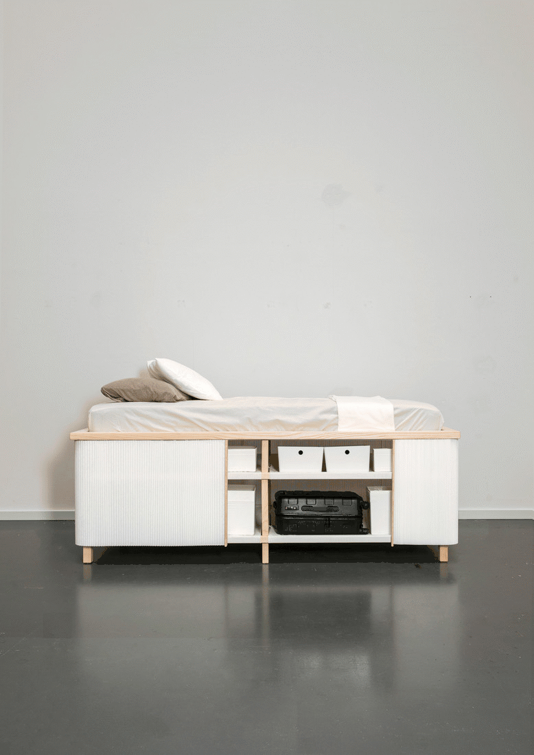 Compact Living Style Storage Bed by Yesul Jang via simphome