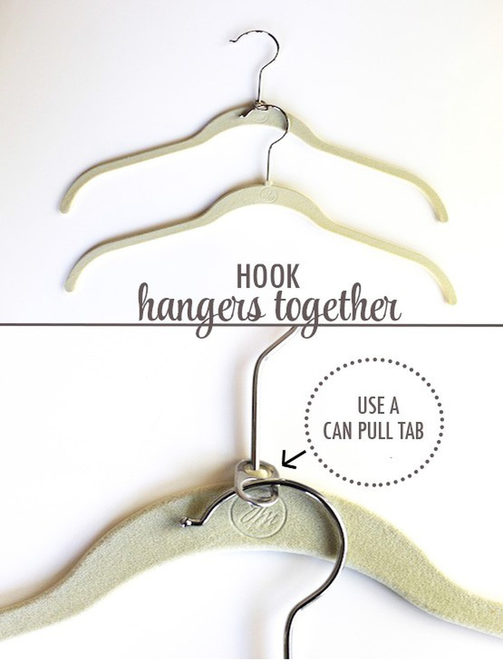2 Can Pull Tabs to Hook Hangers Together via simphome