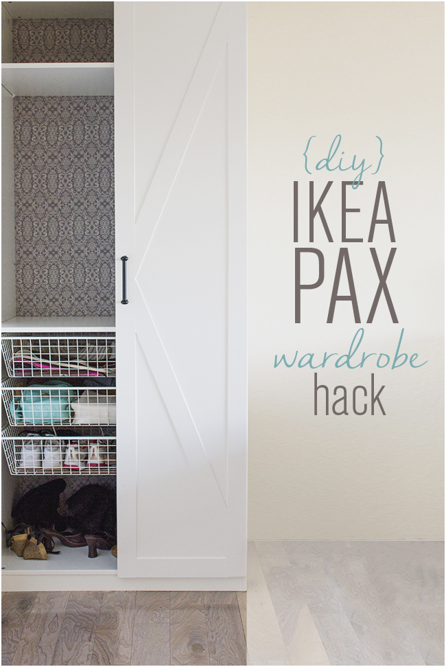 20 Fifeteen dollar Ikea Pax Door makeover via simphome