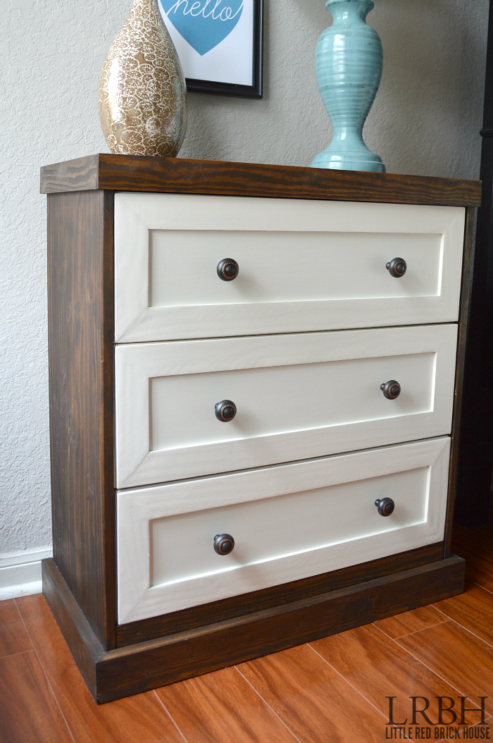 23 Two Toned IKEA Rast Dresser Hack featured at www simphome com