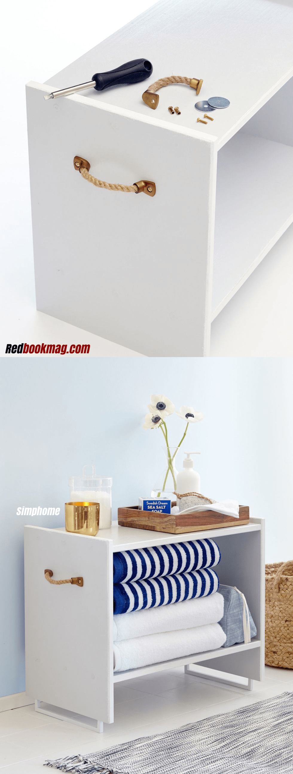 36 Use IKEA RAST nightstand for storing towels via simphome
