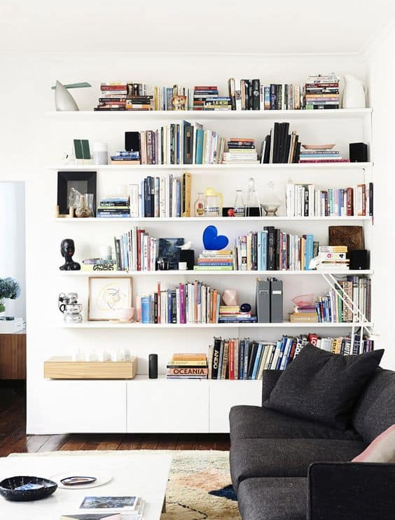 41 IKEA picture ledges can also be used as fancy shelves for books via simphome