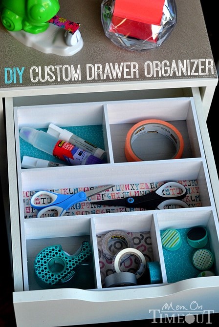 5 DIY Drawer Organizer via simphome