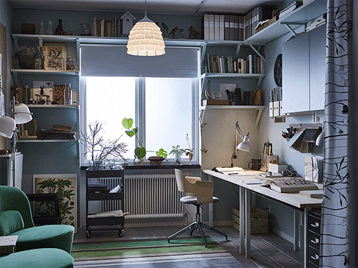 50 Work Room in a small space IKEA inspiration via simphome
