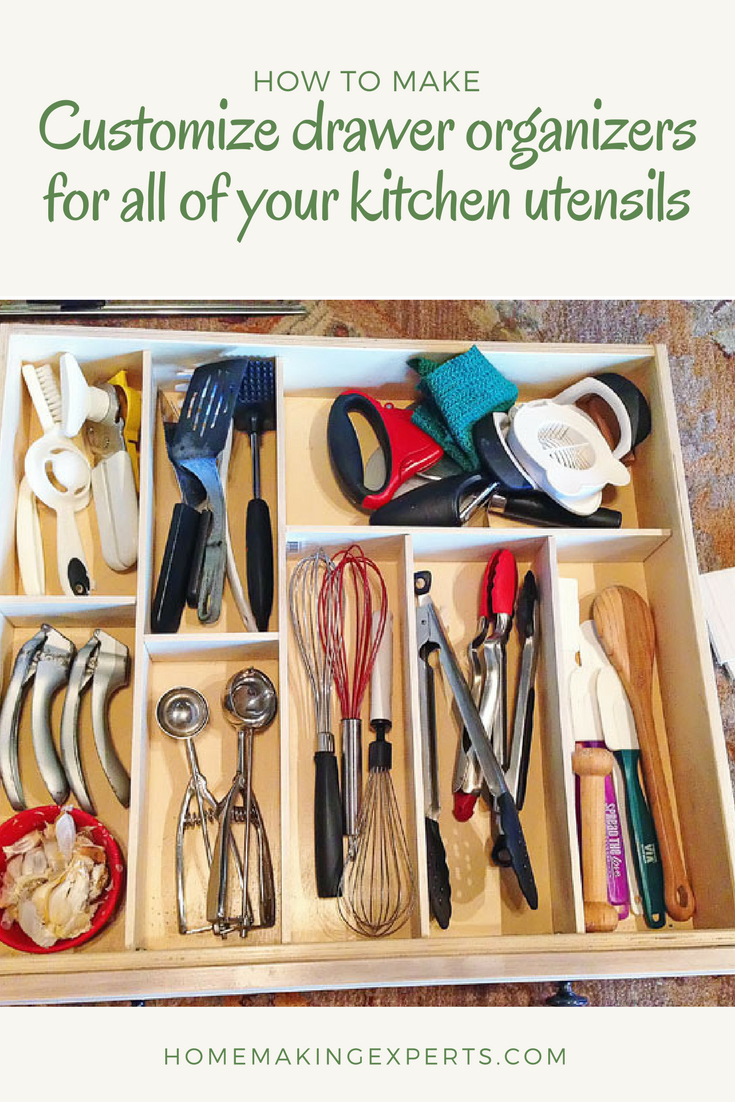 16 Customize drawer organizers for all of your kitchen utensils via simphome