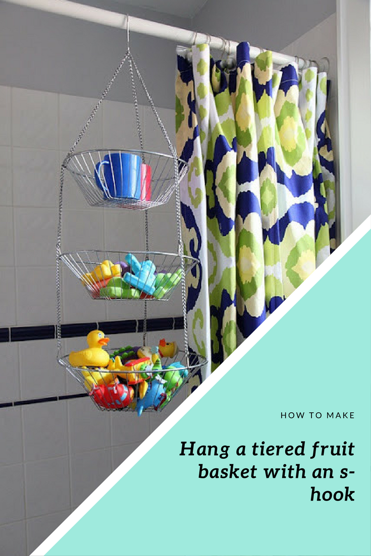 19 Hang a tiered fruit basket with an s hook via simphome