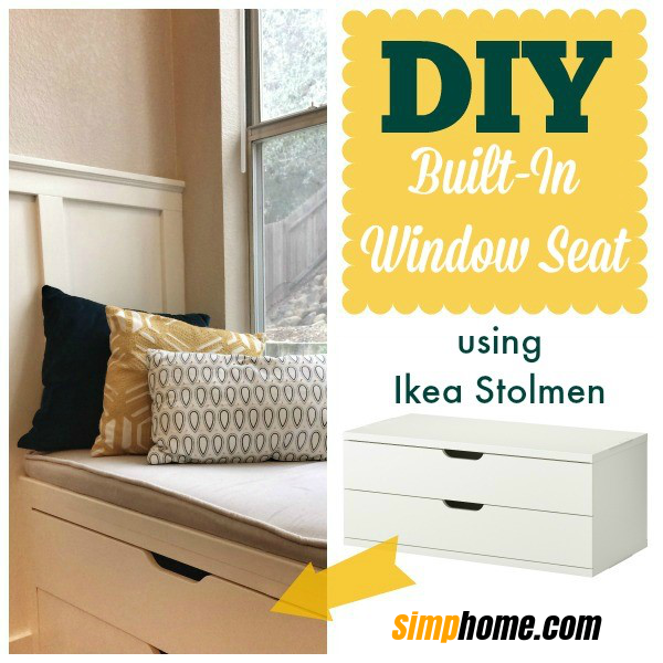 24 A WINDOW SEAT MADE FROM IKEA STOLMEN via Simphome 1 via simphome