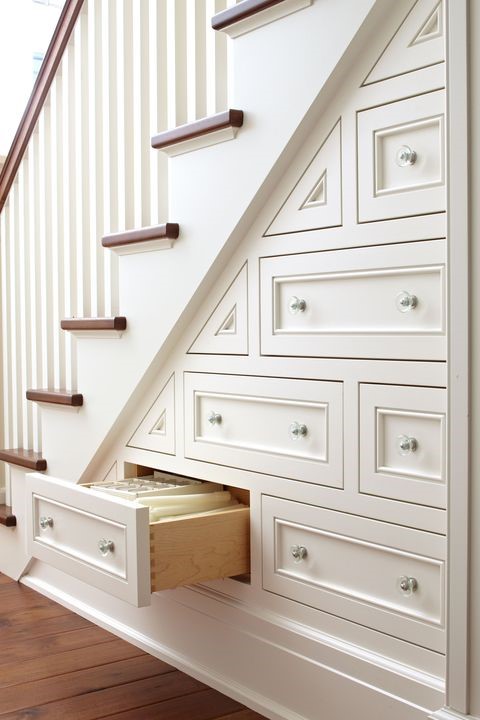 3 Fill in the Area Under the Stair with Drawers via simphome