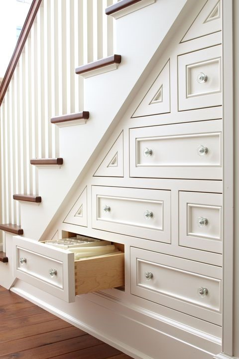 3 Fill in the Area Under the Stair with Drawers via simphome