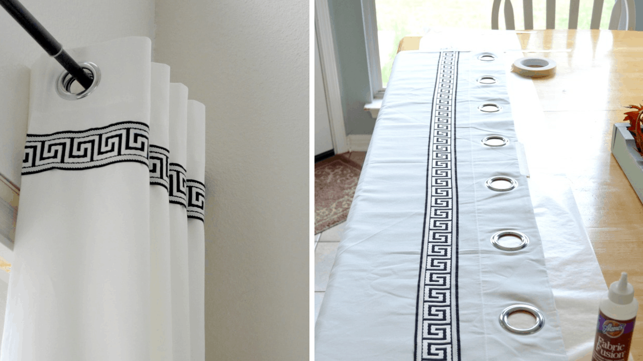 How to Turn Plain Ikea Curtains Into White Columns of gorgeousness simphome featured
