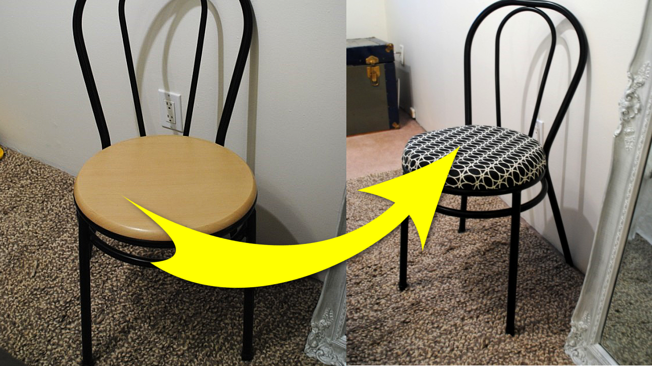 How to refresh a Boring Little Bistro Chair via simphome featured