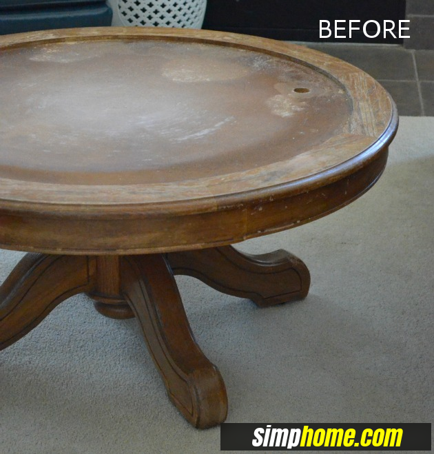 How to turn Ugly Coffee Table to Marble like coffee table via simphome before