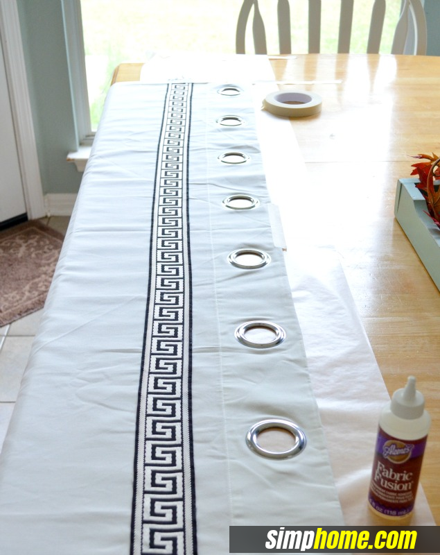Turn Plain Ikea Curtains Into White Columns via simphome 4