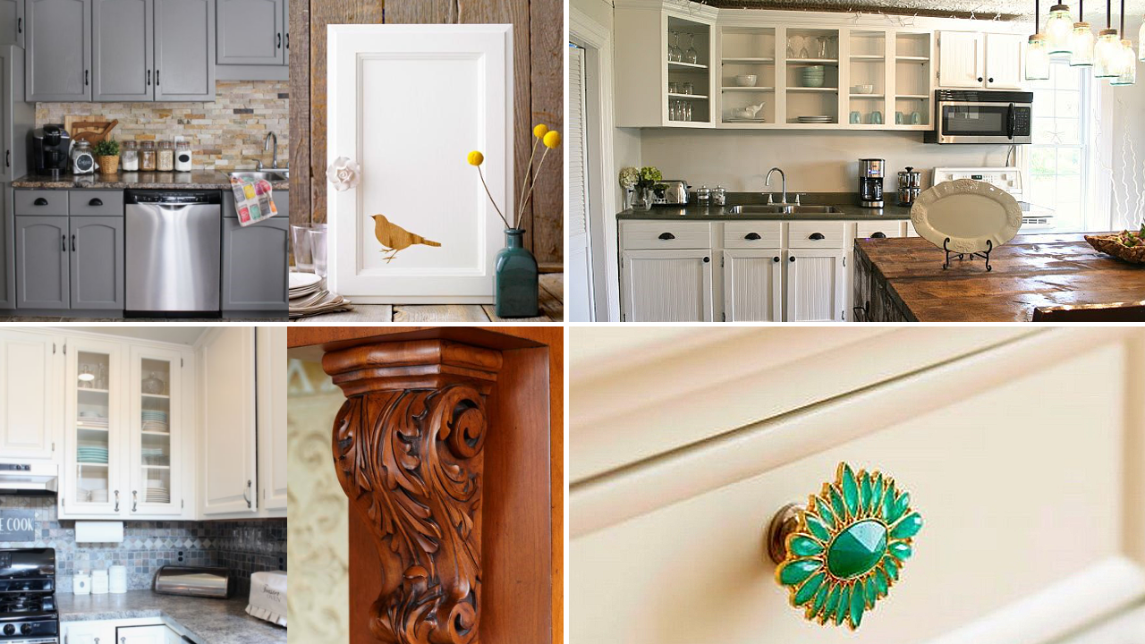 10 Cheap Cabinet Makeover Ideas for Limited Kitchen via simphome featured