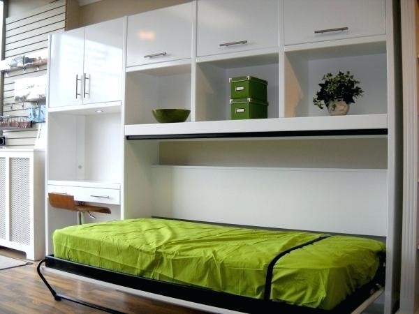 4 Incorporate Murphy Bed to The Cabinets via simphome