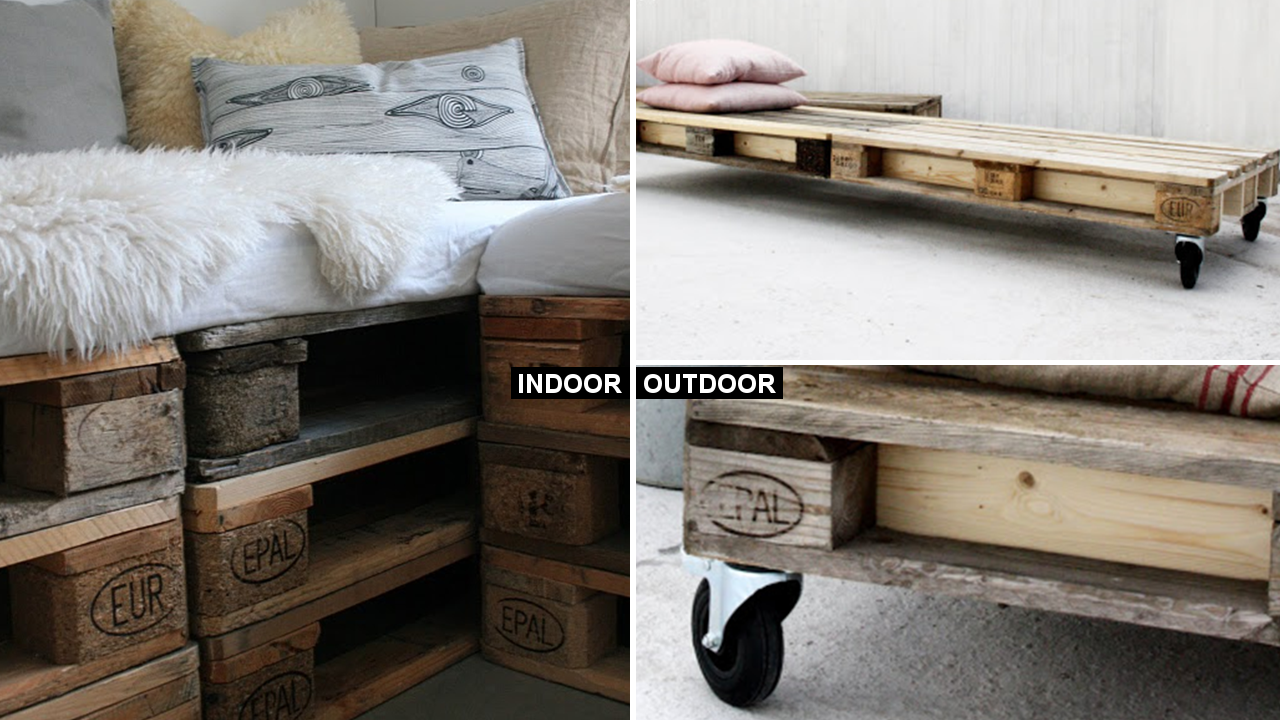 DIY How to Make Indoor Pallet sofa and Outdoor via Simphome featured