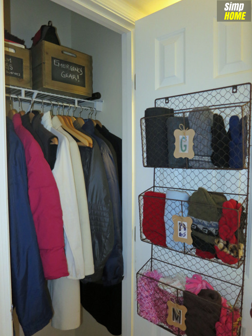 DIY idea How to optimize limited Coat Closet via simphome com After 4