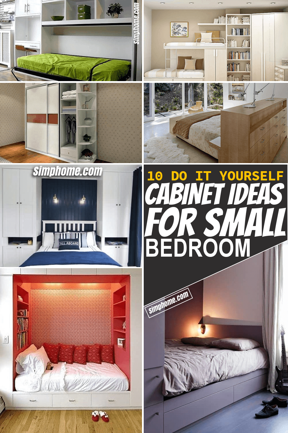 Simphome.com 10 DIY Cabinet Ideas for Small Bedroom Pinterest Long