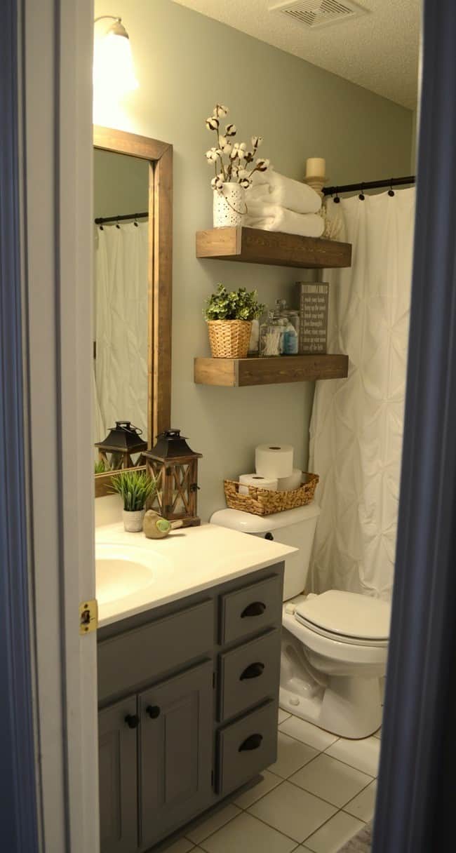 4 Give a Little Bit of Modern Farmhouse Touch to Your Old Bathroom via simphome